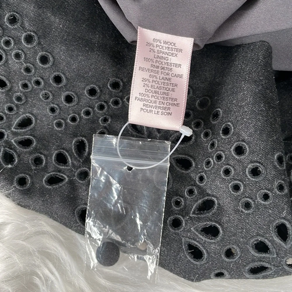 Rebecca Taylor wool blend sleeveless grey sheath dress‎ EUC